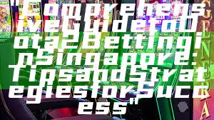 "Comprehensive Guide to Dota 2 Betting in Singapore: Tips and Strategies for Success"